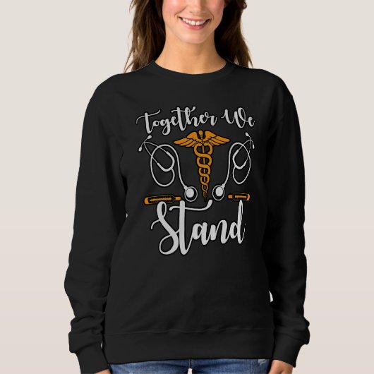 Sweatshirt Ensemble, Nous Sommes Infirmière Nationale Million (Devant)