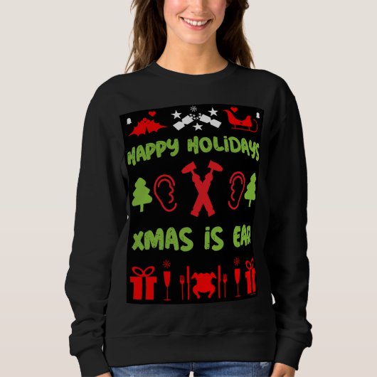 Sweatshirt ENT Otolaryngologie Otorhinolaryngologue Xmas Sw (Devant)