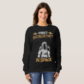 Sweatshirt Enterrement de vie de garçon dans l'espace (Devant entier)