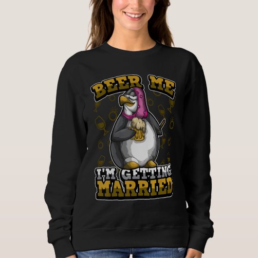 Sweatshirt Enterrement de vie de garçon Équipe de boisson de (Devant)