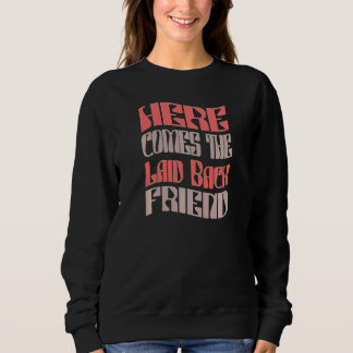 Sweatshirt Enterrement de vie de jeune fille rétro décontract