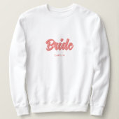 Sweatshirt Enterrement de vie de jeune fille Rose 'Mariée' pe (Design devant)