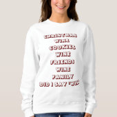 SWEATSHIRT ***ENTHOUSIASTE DU VIN*** HUMOUR DE NOËL (Devant)