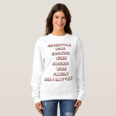 SWEATSHIRT ***ENTHOUSIASTE DU VIN*** HUMOUR DE NOËL (Devant entier)