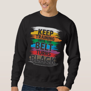 Sweatshirt Entraînement d'art martial de la ceinture noire K