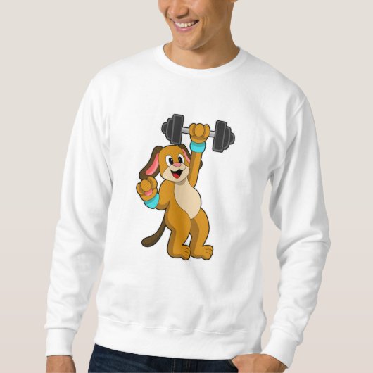 Sweatshirt Entraînement de chien à force avec Dumbbell (Devant)