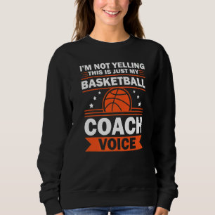 Sweatshirt Entraîneur de basket-ball cool pour hommes femmes
