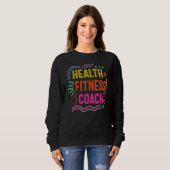 Sweatshirt Entraîneur de santé Formation d'instructeur de con (Devant entier)