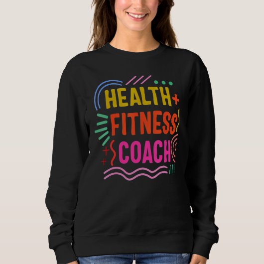Sweatshirt Entraîneur de santé Formation d'instructeur de con (Devant)
