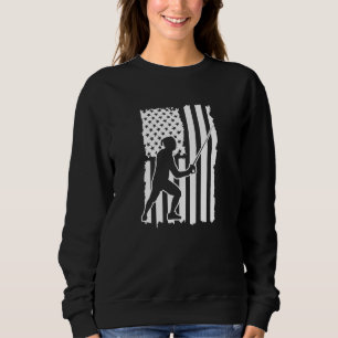 Sweatshirt Entraîneur d'escrime patriotique américain du drap