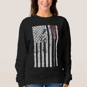 Sweatshirt Entraîneur Lacrosse Graphique États-Unis