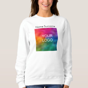 Sweatshirt Entreprise Logo Femme Double Side Basic