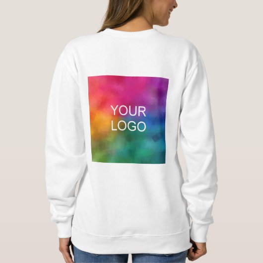 Sweatshirt Entreprise Logo Femme Double Side Basic (Dos)
