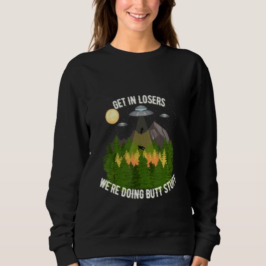 Sweatshirt Entrer dans les perdants on fait des trucs de cul (Devant)