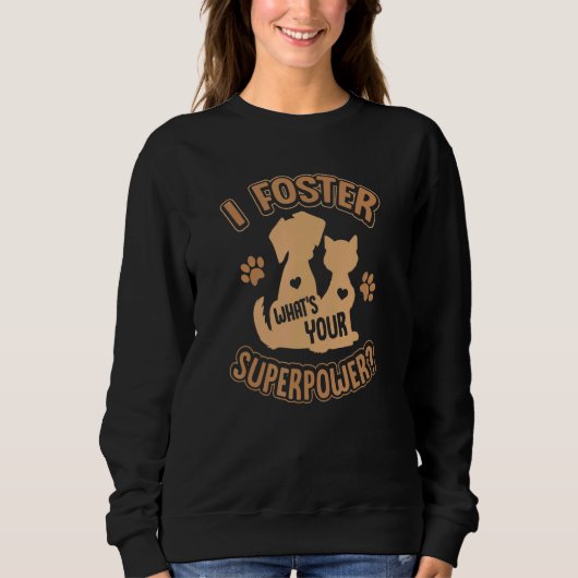 Sweatshirt Entretien de l'animal de compagnie Secourt d'adopt (Devant)