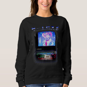 Sweatshirt Entrez Le Jeu Retro Cyberpunk Lofi Gamer Arcade S