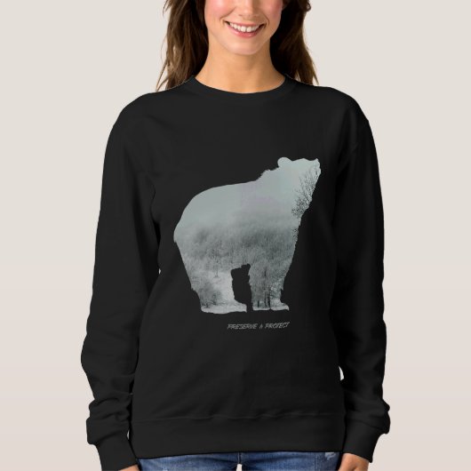 Sweatshirt Environmental protection and nature conservation b (Devant)