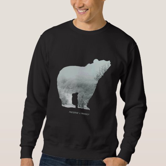 Sweatshirt Environmental protection and nature conservation b (Devant)