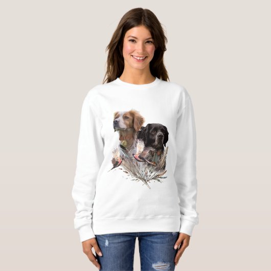Sweatshirt Épagneul breton (Devant entier)