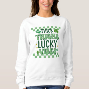 Sweatshirt Épais cuisses Lucky Vibes St. Patrick's Day