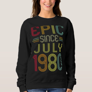 Sweatshirt Epic depuis juillet 1981 41ème anniversaire 41 ans