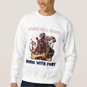 Sweatshirt Epic Elven Warrior avec épée flamboyante