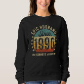 Sweatshirt Epic Husband Since 1990 33rd Wedding Anniversary (Devant)