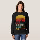 Sweatshirt Epic Husband Since 2007 Happy Anniversary (Devant entier)