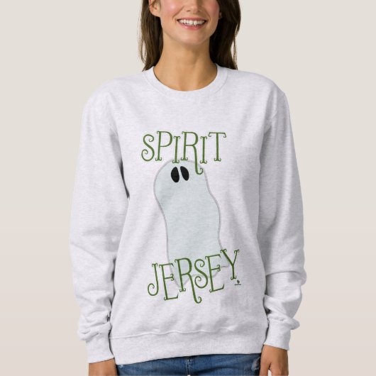 Sweatshirt Epic Spirit Jersey Halloween Theme Ghost Art (Devant)