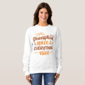 Sweatshirt Épice citrouille & Tout Nice (Devant entier)