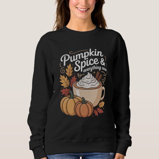 Sweatshirt Épice de citrouille automne (Devant)