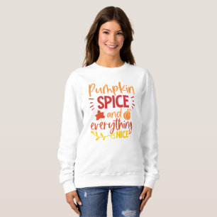 Sweatshirt Épice de Citrouille et Tout Chouette Automne