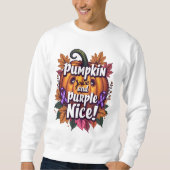 Sweatshirt Épices citrouilles et pourpre Nice : Funny Fall Aw (Devant)