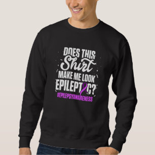 Sweatshirt Epilepsie Conscience Look Epileptique Guerrier Sur