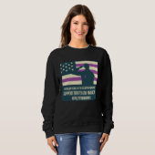 Sweatshirt Epilepsy Awareness Day Support Fellow Americans (Devant entier)