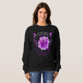 Sweatshirt Epilepsy Awareness Flower We Don't Know How Strong (Devant entier)