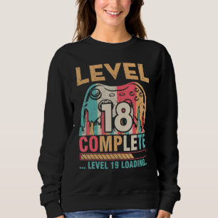 Sweatshirt Épouse mariée Gamer Niveau 18 Niveau 1 complet