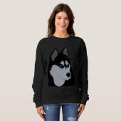 Sweatshirt Époux Et Bleu Épaule Fille (Devant entier)