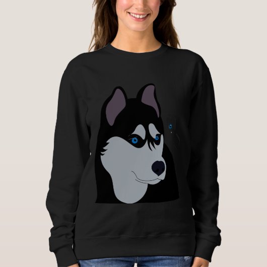 Sweatshirt Époux Et Bleu Épaule Fille (Devant)