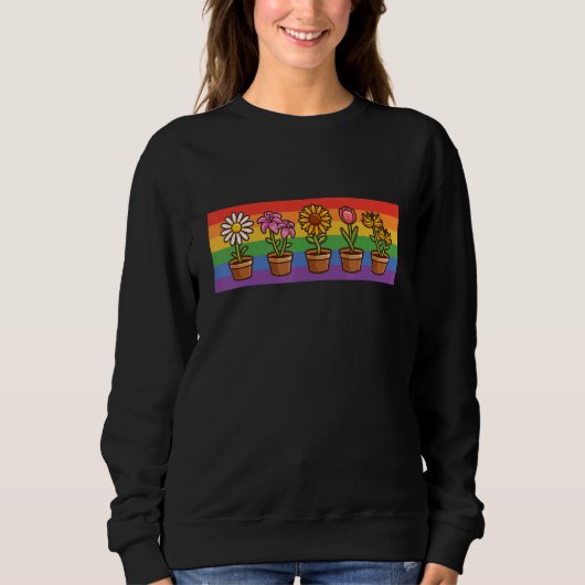 Sweatshirt Equality Gay Pride Lgbtq Rainbow Transgender Bisex (Devant)