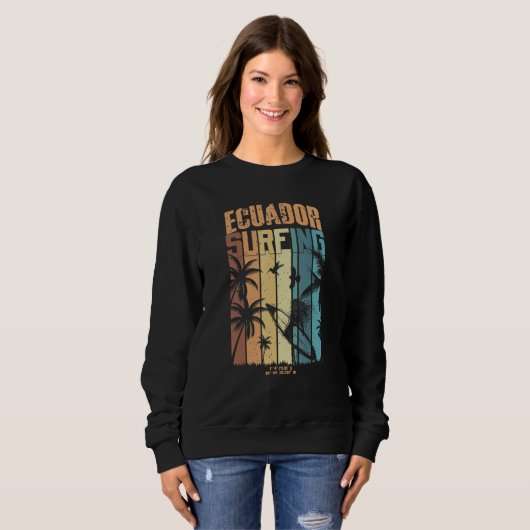 Sweatshirt Equateur Surf 1 (Devant entier)