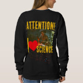Sweatshirt Équation hyperbolique : 'J'aime la science (jusqu' (Dos)