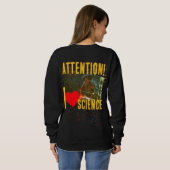 Sweatshirt Équation hyperbolique : 'J'aime la science (jusqu' (Dos entier)
