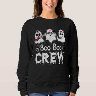 Sweatshirt Équipage Boo Boo infirmière Halloween fantôme Cost
