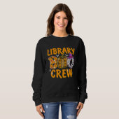 Sweatshirt Équipage Boo de la bibliothèque École Bibliothécai (Devant entier)