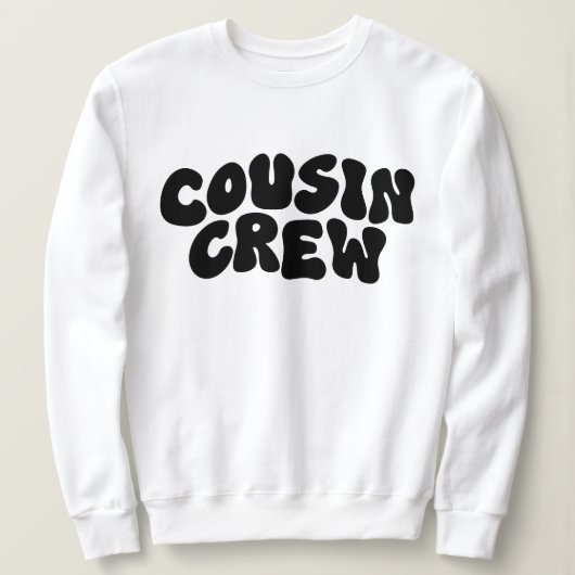 Sweatshirt Équipage Cousin | Retro Matching Cousin Famille Ré (Design devant)