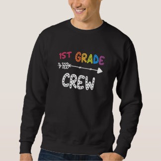 Sweatshirt Équipage de 1re année Enseignant de rentrée scola