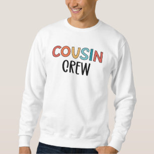 Sweatshirt Équipage de couture Correspondant Retro Famille Co