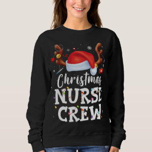 Sweatshirt Équipage de l'infirmière de Noël Costume de chapea