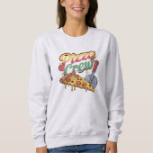 Sweatshirt Équipage de pizza (Devant)